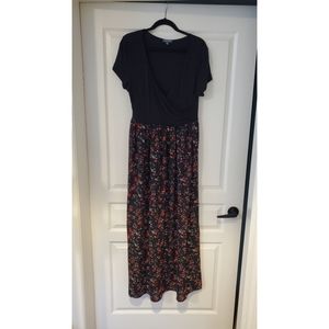 Modcloth floral print maxi dress, size XL